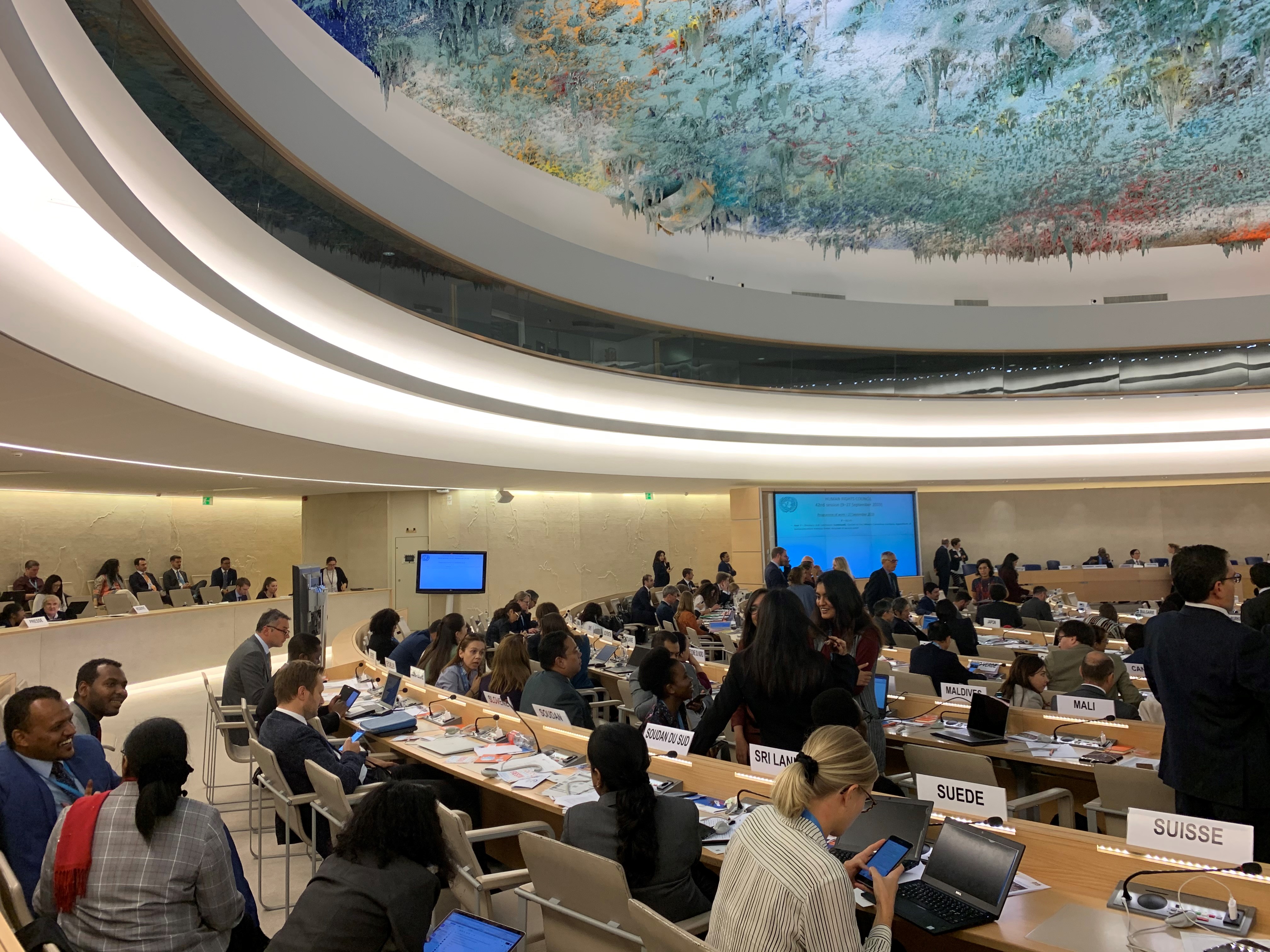 Onze deelname aan de 42e zitting van het Comité van de Verenigde Naties op haar hoofdkwartier in Genève