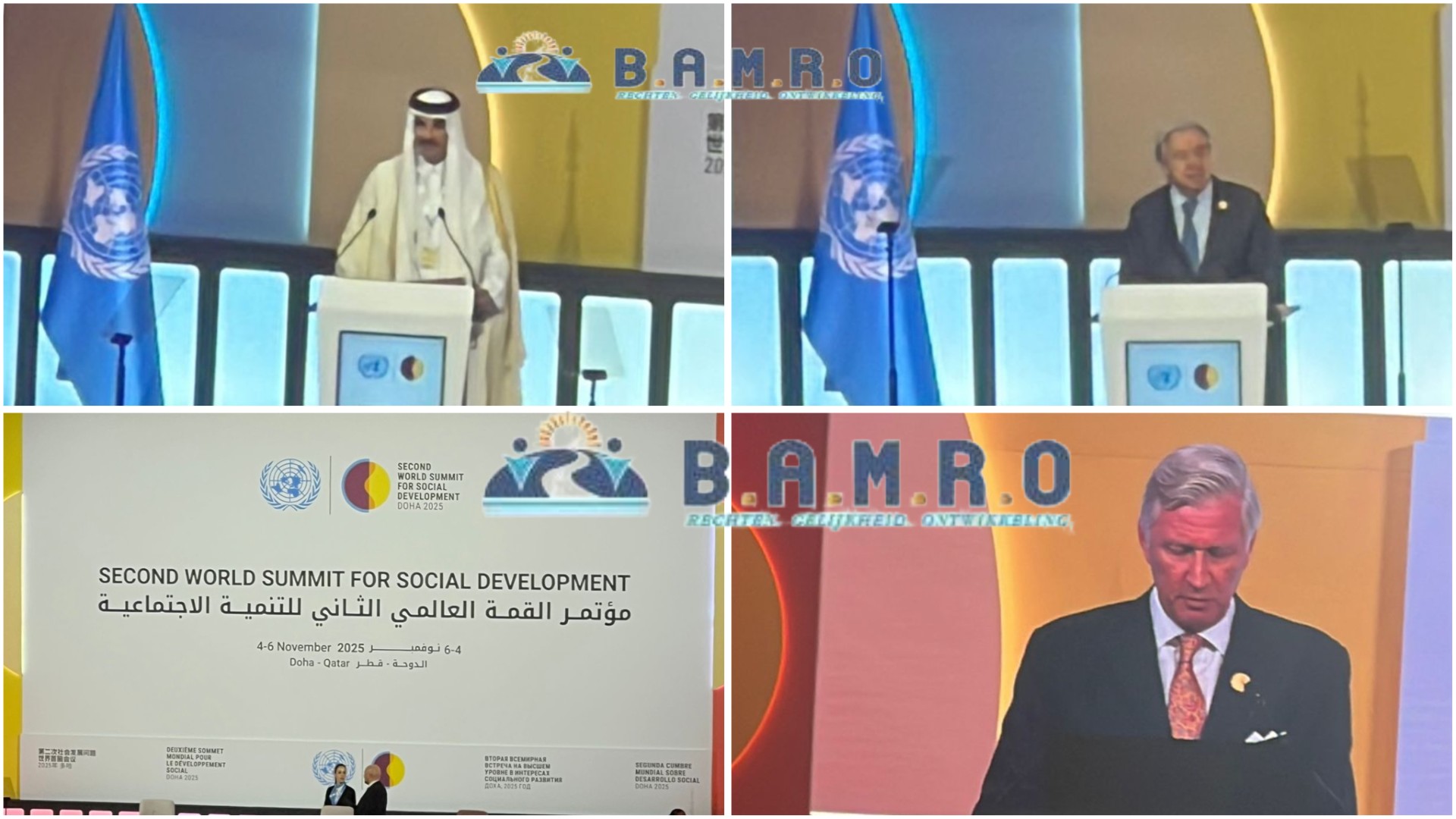 Opening of the Second World Summit for Social Development in Doha: A historic event uniting politics and humanity, with the participation of our organization